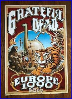 Orig. GRATEFUL DEAD Poster by RICK GRIFFINFamous 1990 European Tour1st Print