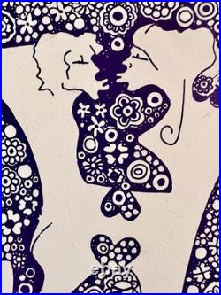 Original 1967 Haight Ashbury Loves You POSTER Vintage JOSEPH GOMEZ 1960 DOUBLE H