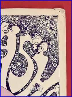 Original 1967 Haight Ashbury Loves You POSTER Vintage JOSEPH GOMEZ 1960 DOUBLE H