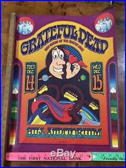 Original 1971 Grateful Dead Poster Gary Grimshaw Ann Arbor Mich