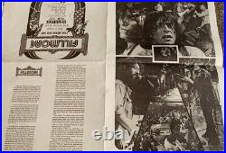 Original 1972 Grateful Dead Santana FIllmore Bill Graham movie concert poster
