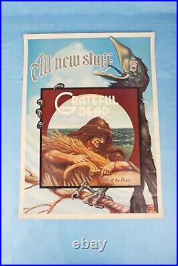 Original 1973 Grateful Dead All New Stuff Wake Of The Flood Promo Litho Poster