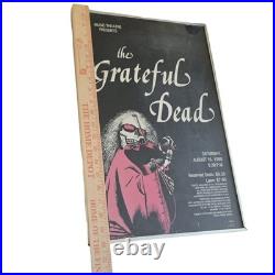 Original 1980 Grateful Dead Poster Mississippi River Festival Edwardsville, IL