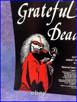 Original 1980 Grateful Dead Poster Mississippi River Festival Edwardsville, IL