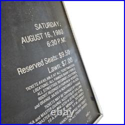 Original 1980 Grateful Dead Poster Mississippi River Festival Edwardsville, IL