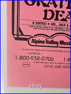 Original 1984 Grateful Dead Alpine Valley Concert Poster