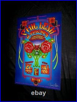 Original 1998 PHIL LESH GRATEFUL DEAD BASS PLAYER FILLMORE Signed By Randy Tuten