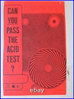 Original 1st Print Grateful Dead Acid Test Concert Poster Handbill RARE! 2 Known