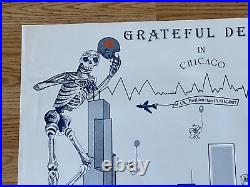 Original Chicago Bears NFL Chicago Cubs MLB Grateful Dead Chicago 1987 Poster