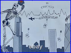 Original Chicago Bears NFL Chicago Cubs MLB Grateful Dead Chicago 1987 Poster