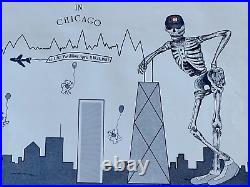 Original Chicago Bears NFL Chicago Cubs MLB Grateful Dead Chicago 1987 Poster