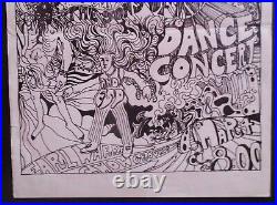 Original Concert Test Poster-love-sons Of Adam-esp-march 4,1967-earl Warren-s B