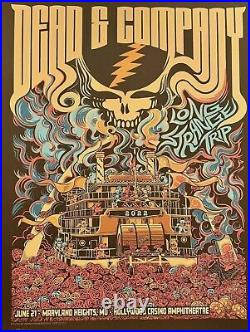 Original Dead & Company St Louis Maryland Heights Missouri Poster 2022 81/1100