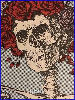 Original FD26 Grateful Dead Avalon Ballroom Skeleton Roses 1st Print Handbill