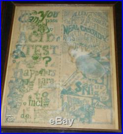 Original First Print Grateful Dead Acid Test Concert Poster NOT Handbill Mint