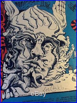 Original GRATEFUL DEAD 1968 Fillmore West Lee Conklin Autographed print poster $