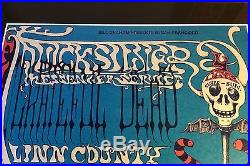 Original GRATEFUL DEAD 1968 Fillmore West Lee Conklin Autographed print poster $