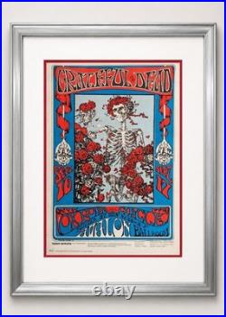 Original Grateful Dead 1966 Skeleton & Roses Concert Poster, 3rd Printing FD-26
