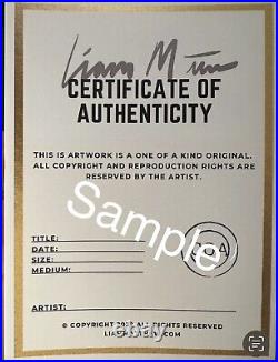 Original Grateful Dead Bear Art 60x35 Canvas Signed Liam Matthew Jerry Garcia