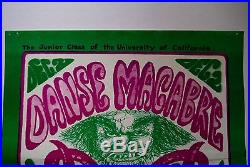 Original Grateful Dead/Country Joe & the Fish Danse Macabre Berkeley 1966 Poster