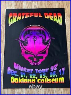 Original Grateful Dead Oakland Coliseum December 1992 Run Concert Poster