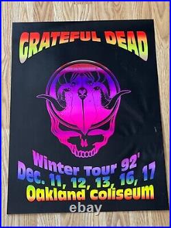 Original Grateful Dead Oakland Coliseum December 1992 Run Concert Poster