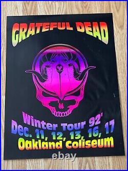 Original Grateful Dead Oakland Coliseum December 1992 Run Concert Poster