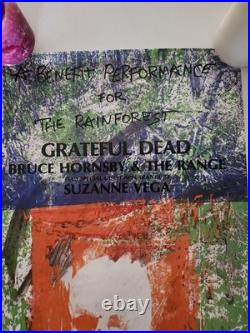 Original Grateful Dead Rain Forest Benefit Poster
