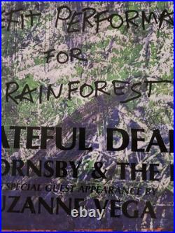 Original Grateful Dead Rain Forest Benefit Poster
