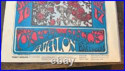 Original Grateful Dead Skeleton &Roses 1966 FD-26 OHB Avalon Ballroom Handbill