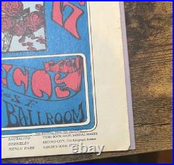 Original Grateful Dead Skeleton &Roses 1966 FD-26 OHB Avalon Ballroom Handbill