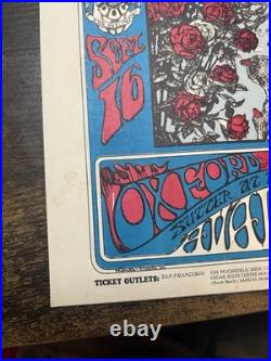 Original Grateful Dead Skeleton &Roses 1966 FD-26 OHB Avalon Ballroom Handbill