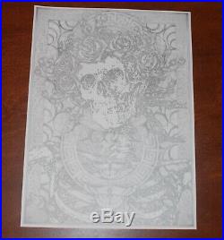 Original Michael Everett Graphite Bertha Grateful Dead Art not Poster Print 2008