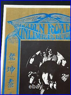 Original Vinatge Grateful Dead Fan Club Poster from 1967 Golden Road AOR