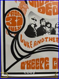 Original Vintage Poster Jefferson Airplane and Grateful Dead Concert REPRINT