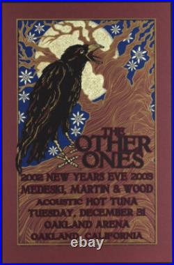 Other Ones Medeski Martin Wood NYE 2002 Poster s/n Gary Houston Grateful Dead