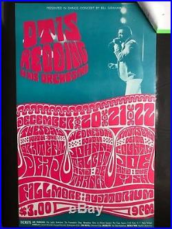 Otis Redding Grateful Dead @ Fillmore Concert Poster- Wes Wilson 43 1966 Dec 20