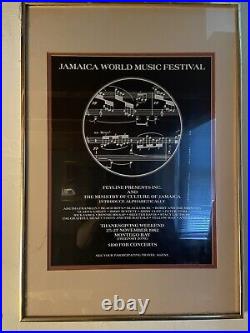 PRICE REDUCED. Grateful Dead Jamaica World Music Festival 1982 Poster in Frame