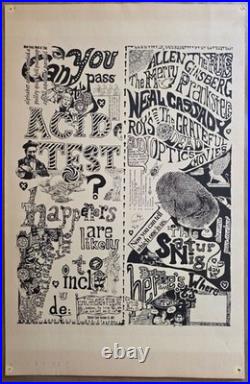 Paul Foster Grateful Dead Acid Test MERRY PRANKSTER OWNED LEE QUARNSTROM poster