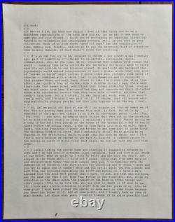 Paul Foster Grateful Dead Acid Test MERRY PRANKSTER OWNED LEE QUARNSTROM poster