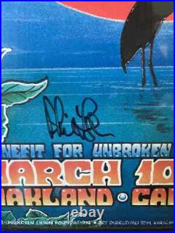 Phil Lesh 2000 60th Birthday Original Concert Poster Grateful Dead SIGNED FRAMED