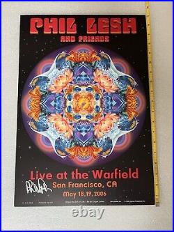 Phil Lesh Autographed Poster Warfield San Francisco 2006 Richard Biffle Poster