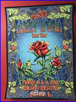Phil Lesh Bob Weir Duo Chicago Print Concert Poster Grateful Dead