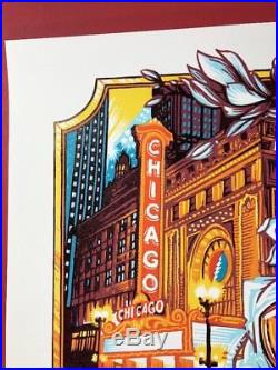 Phil Lesh Bob Weir Duo Chicago Print Concert Poster Grateful Dead Aj Masthay Gig