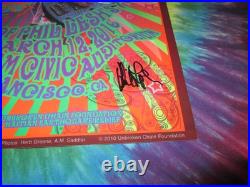 Phil Lesh Bob Weir Furthur Grateful Dead March 12, 2010 Concert Poster Signed