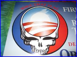 Phil Lesh Bob Weir Grateful Dead Heads Obama Wave That Flag 2008 Concert Poster
