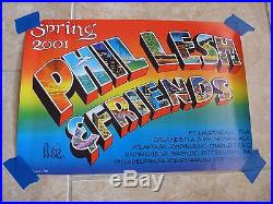 Phil Lesh & Friends 2001 Grateful Dead Signed Autographed Poster PSA Guaranteed