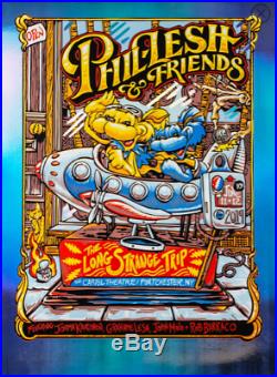 Phil Lesh & Friends AJ Masthay Rainbow Foil Poster LE#/10 SOLD OUT Grateful Dead