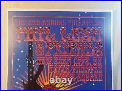 Phil Lesh & Friends Biffle Signed Poster New York City Nokia 2008 Grateful Dead