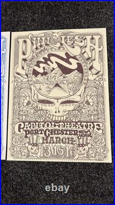 Phil Lesh & Friends Capitol Theatre Poster Set (3) #13/225 #13/100 #13/50 MINT